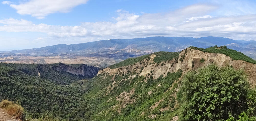 L'area di rilascio di 4 giovani capovaccai nel 2015 in Calabria